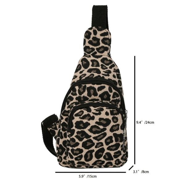 *Brand New* Ladies Leopard Crossbody Bag - Picture 3 of 8